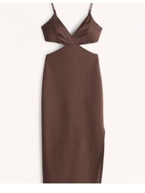 floaty plunge midi dress abercrombie holleygabrielle on LTK